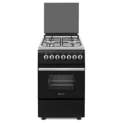 Wiggo WO-E505R(BX) - Gasfornuis 50cm - Serie 5 - Zwart RVS